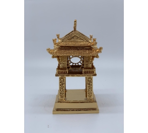 Mô hình Khuê Văn Các bằng đồng mạ vàng 24k đẹp tinh xảo