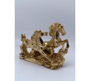 TƯỢNG BÁT MÃ BẰNG ĐỒNG VÀNG 