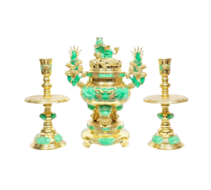 Bộ lư đồng tam sự cao 50cm 