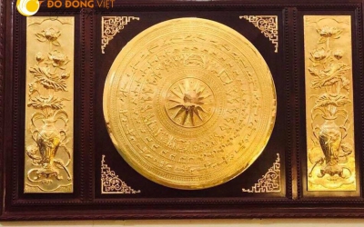 TÌM HIỂU VỀ TRANH TRỐNG ĐỒNG QUÀ TẶNG MẠ VÀNG 24K