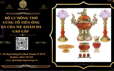 CÁCH SẮP XẾP BỘ ĐỈNH ĐỒNG TRÊN BÀN THỜ GIA TIÊN
