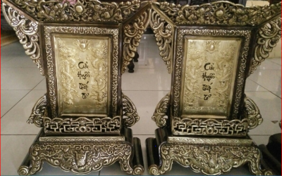 Bài vị thờ cúng tổ tiên bằng đồng - Thờ cúng cửu huyền thất tổ 