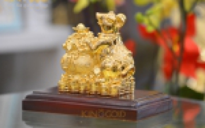 Cách bày trí Tượng chuột bằng đồng mạ vàng 24k đúng phong thủy