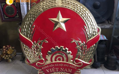 Đồ đồng Việt nhận đúc quốc hiệu, quốc huy theo yêu cầu