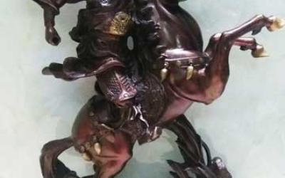 Đúc tượng quan Vân Trường - Tượng quan Vân Trường bằng đồng đẹp - Tượng quan Vân Trường màu giả cổ có sẵn