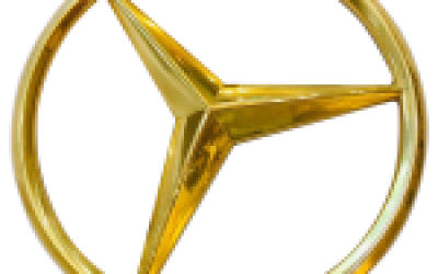 Làm Logo Xe Mercedes dát vàng 24k