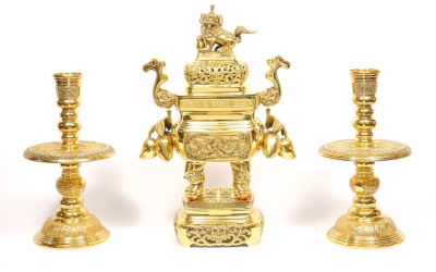 Bộ lư vuông vĩnh tiến, đỉnh thờ vĩnh tiến, cách bài trí lư đồng Vĩnh Tiến