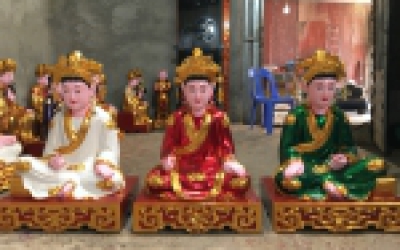 Sự tích Cô Bơ Mẫu Thoải, đúc tượng Cô Bơ bằng đồng