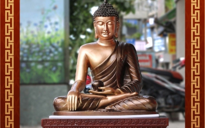 GIÁ ĐỂ THỈNH TƯỢNG THÍCH CA MÂU NI BẰNG ĐỒNG TẠI SÀI GÒN 