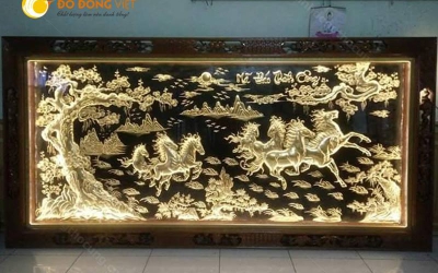 Tranh đồng Mã Đáo Thành Công đèn led- quà tặng sang trọng đẳng cấp