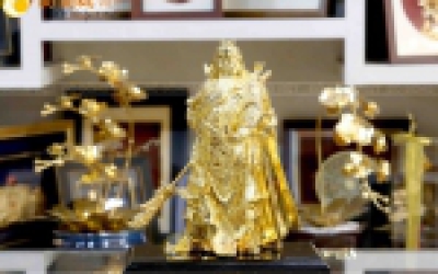 Tượng đồng Quan Công giá rẻ, tượng quan công bằng đồng đẹp mạ vàng 24k