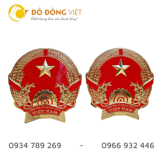 Quốc huy Việt Nam bằng đồng, địa chỉ đúc quốc huy theo yêu cầu